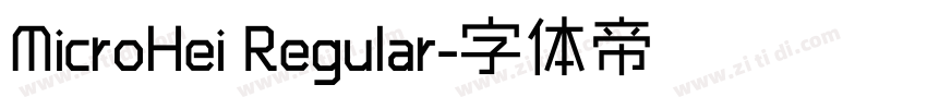 MicroHei Regular字体转换